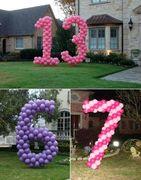 Number Balloon 6 foot tall each Number Balloon 6 foot tall each