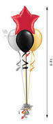 Balloon Centerpiece w/Star 3/1-balloons Balloon Centerpiece w/Star 3/1-balloons
