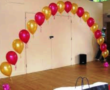 Balloon Arch Pearl 20' wide INDOOR ONLY Balloon Arch Pearl 20' wide INDOOR ONLY