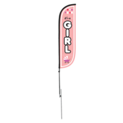 Its a GIRL Flag five foot tall Its a GIRL Flag five foot tall